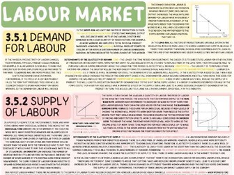 Economics Edexcel A - Labour Market
