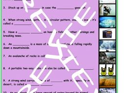Natural Disasters and Emergency Preparedness 3 Photo Worksheet Set