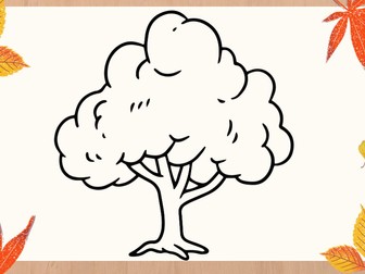 Autumn Tree Outline