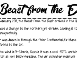 Environmental impacts of the beast from the east image
