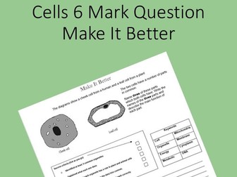 Cells GCSE Easy deep mark MIB question with mark scheme