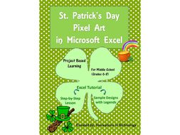 St. Patrick's Day Pixel Art in Microsoft Excel