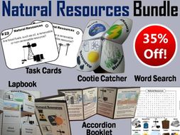 Natural Resources Task Cards and Activities Bundle