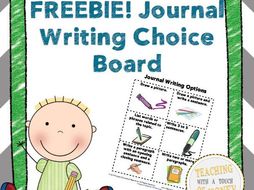 Journal Choice Board FREEBIE!