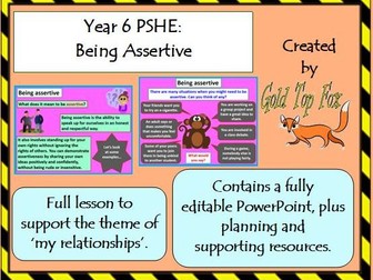 Year 6 PSHE & Citizenship Lesson - Being Assertive
