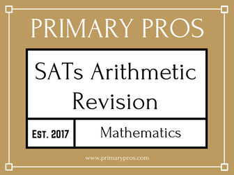 Year 6 SATs Arithmetic Revision