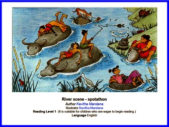 Can you spot it? River Scene - Reading Level 1 - Fun English Game