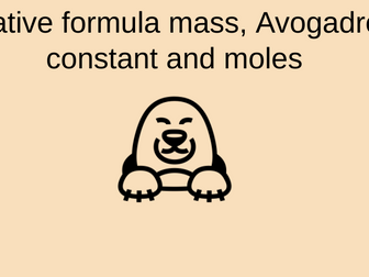 C3 - Relative formula mass and moles