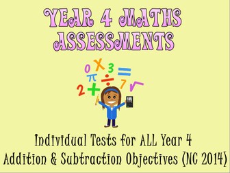 Year 4 Addition and Subtraction Assessments