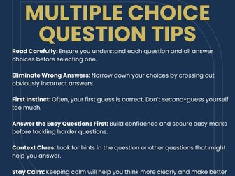 Tips for Multiple Choice Question