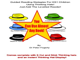 KS1 Guided Reading Thinking Hat Worksheets, Cut Out Hats And Thinking Hats Guided Reading Display