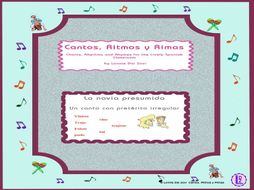 Spanish Irregular Preterite Song (Rap-like musical chant with MP3 and exercises)