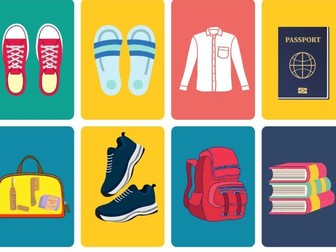 French Flashcards Summer Clothes and Accessories
