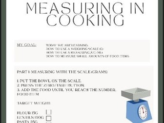 Measuring in Cooking: Using Scales and Measuring Jugs