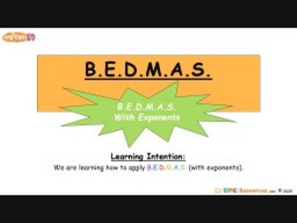 Order of Operations With Exponents: Differentiated + Editable PPT + Puzzle L2