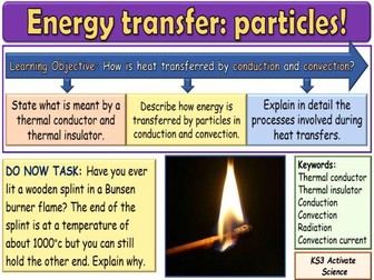 Energy transfer particles KS3 Activate Science