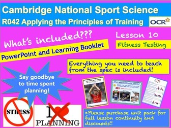 Cambridge National Sports Science R042: Fitness Testing