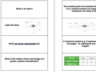 Revision flash cards for AQA Trilogy Chemistry paper 1