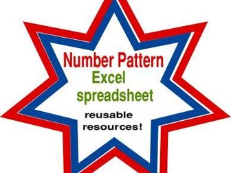 Excel Number Pattern mixed ability reusable spreadsheets