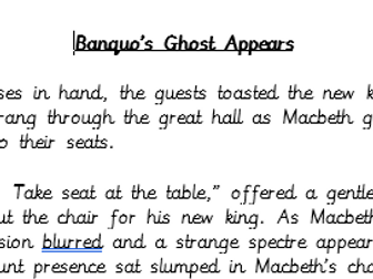Macbeth Banquo's Ghost - Third person narrative (Y6)