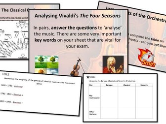 GCSE Music - Introduction to Concerto Through Time