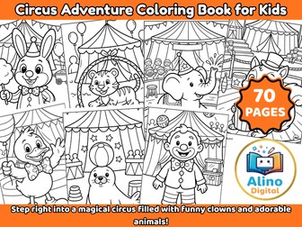 Circus Adventure Coloring Book for Kids