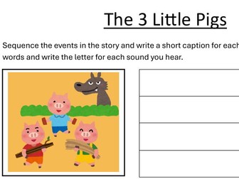 The 3 Little Pigs Cross Curricular Pack- science through stories