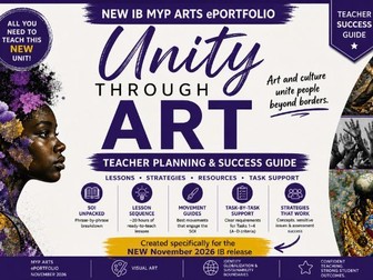 IB MYP Arts ePortfolio (Nov 2026) | Teacher Planning Guide