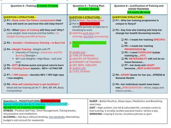 BTEC Sport L3 Unit 2 Exam Support Jan 2025