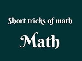 Mathematics tricks and formula