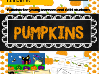 Pumpkin cross curriclar activities bundle