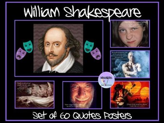 William Shakespeare Quotes Posters