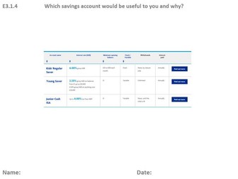 ASDAN PSD AWARD Managing Own Money Unit Entry Level 3