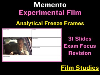 A Level Film Studies: Memento Freeze Frames Analysis