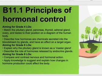 B11.1 Principles of hormonal control