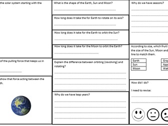 Earth and Space Revision