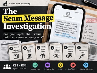 Online Safety & Phishing Investigation | Digital Literacy, Scam Messages, KS3 KS4 PSHE