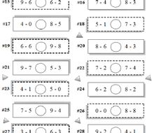 Greater Than Less Than with Basic Math Facts