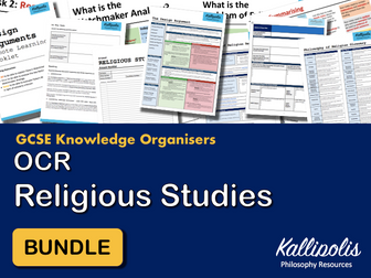 GCSE OCR Religious Studies Knowledge Organisers - Revision Pack