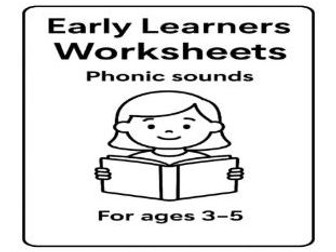 Early Learners Worksheets