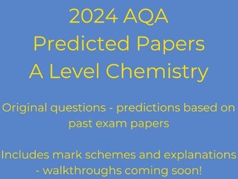 AQA A level chemistry predicted paper 1 2024