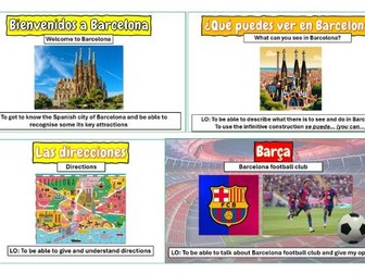 KS3 Spanish - Barcelona - Full Unit of lessons and Assessment