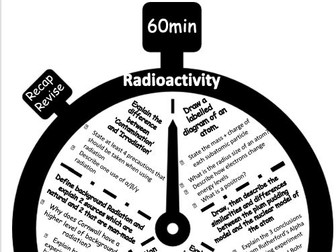 Edexcel GCSE Physics Radioactivity revision clock