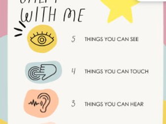 Calming Technique Display Poster