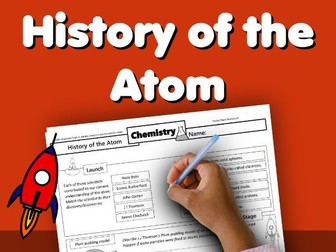 History of the Atom Home Learning Worksheet GCSE