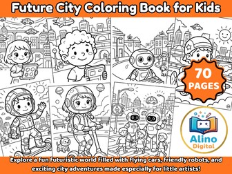 Future City Coloring Book for Kids
