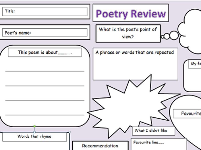 Writing homework ks2 poetry