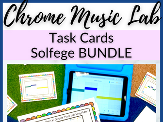Chrome Music Lab Solfege Task Card BUNDLE