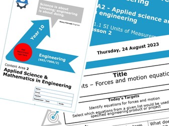 NCFE Engineering - Content Area 2 - Bundle