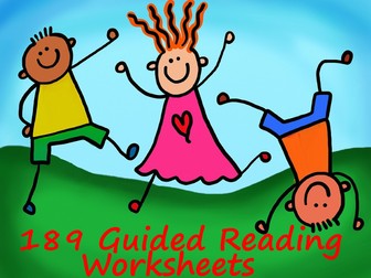 189 Pages of Primary Guided Reading Worksheets - Perfect for any reading scheme.